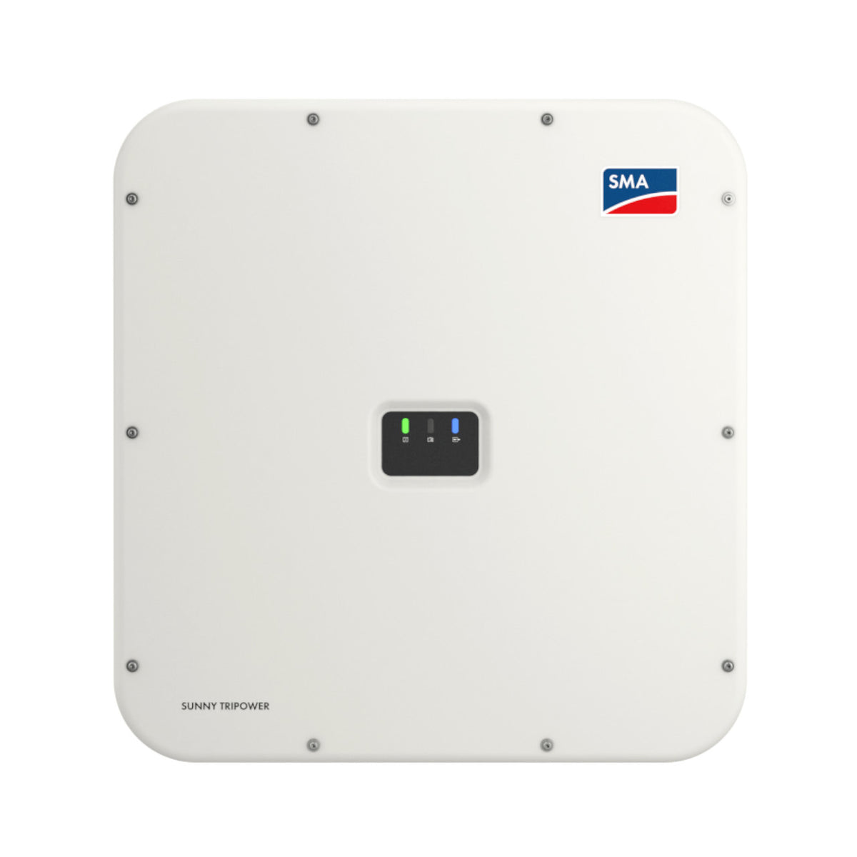 SMA Sunny Tripower X STP 30-US-50, 30 kW 480 V, front view. Frankensolar / SMA product photo.